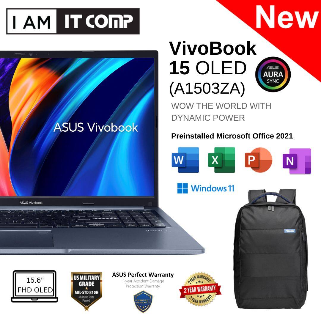 ASUS VIVOBOOK 15X OLED (A1503ZA) Intel Core i5-12500H/8GB/512GB SSD/15.6 FHD/ Intel UHD Graphics (A1