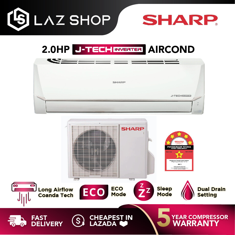 sharp j tech inverter aircon power consumption