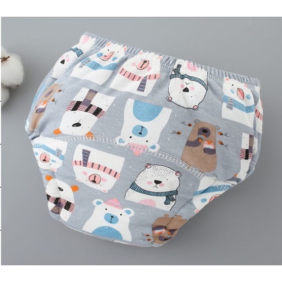 Newborn Cloth Diaper Washable Reusable Infant Baby Cotton Cartoon Training Learning Pants Children Kain Baru Lahir Lampin 新生儿布尿布可洗可重复使用