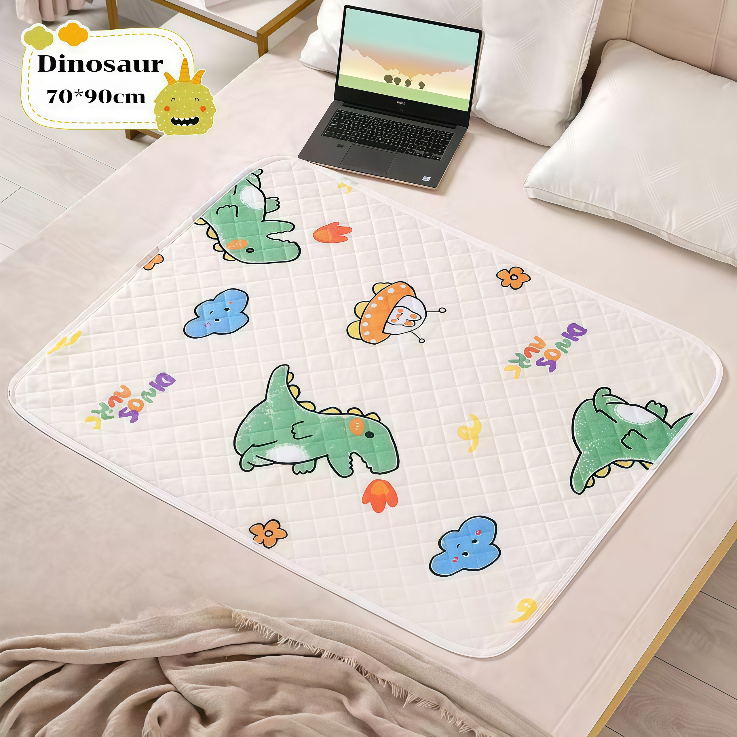 Baby Diaper Changing Mat Baby Urinary Mat Waterproof Diaper cartoon Cotton Urine Mat
