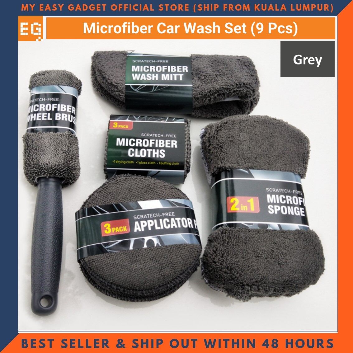 9 in 1 Car Wash Cleaning Kit Microfiber Car Detailing Washing Tools