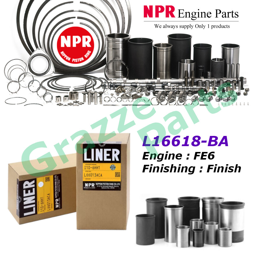 NPR Engine Block Cylinder Liners Liner Sleeve L16618-BA for Nissan UD Truck Lorry Bus Atlas YU41 4.6 FD42 (108.0mm)
