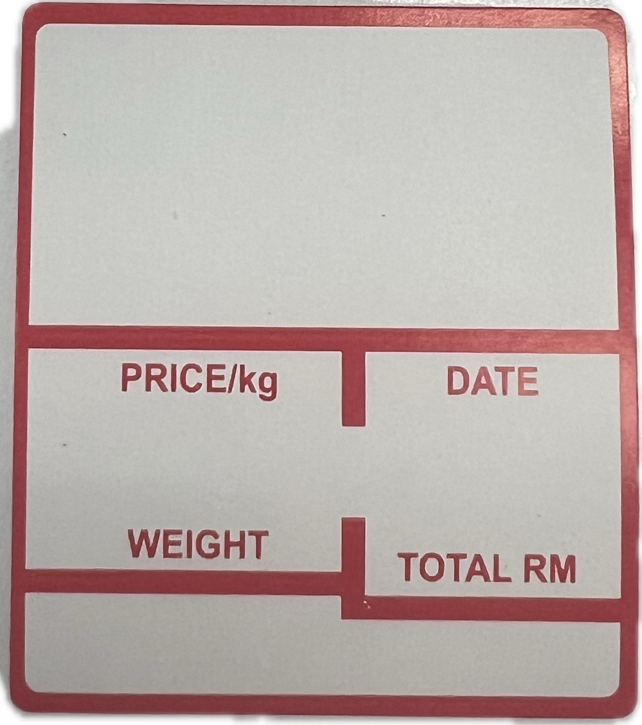 Thermal 40mm x 46mm Weighing Scale Label Barcode Label Sticker Timbang Label Sticker 600pcs per roll