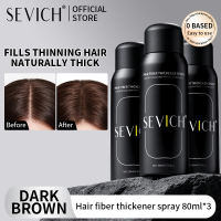 SEVICH Hair Fiber Thickening Spray Hair Volumizing and Baldness Covering Spray 80ml Travel Size