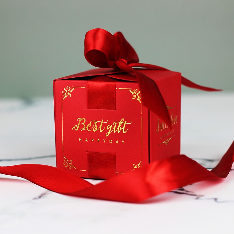Wedding Party Birthday Favour Goodies Gift Sweet Souvenir Doorgift Candies Square Shape Candy Box Kotak Gula-Gula Kahwin