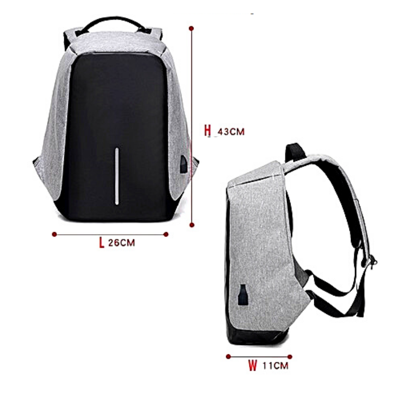 (Ready Stock) Anti Theft Laptop Bag Backpacks Back Bag Waterproof Women Men College Student Travel Business Bag
