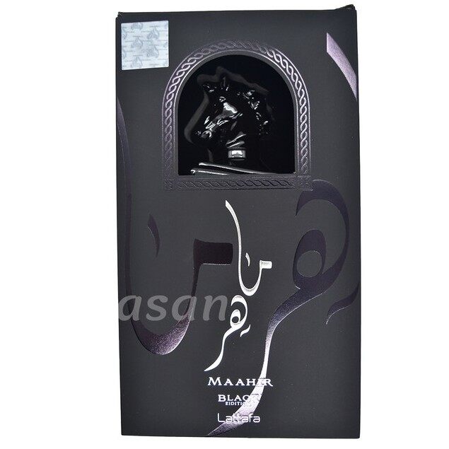 [ Premium Arab ] Maahir perfume Black Original from Dubai EDP from lattafa Original Lattafa 3D Sticker
