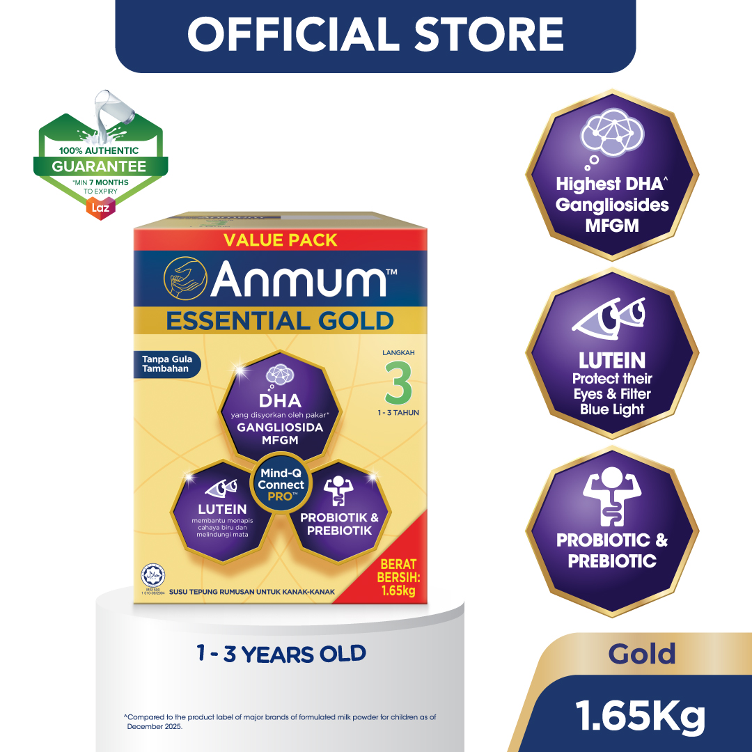 ANMUM Essential Gold Step 3 Children Formula Milk Powder (1 – 3 Years Old) 1.65kg