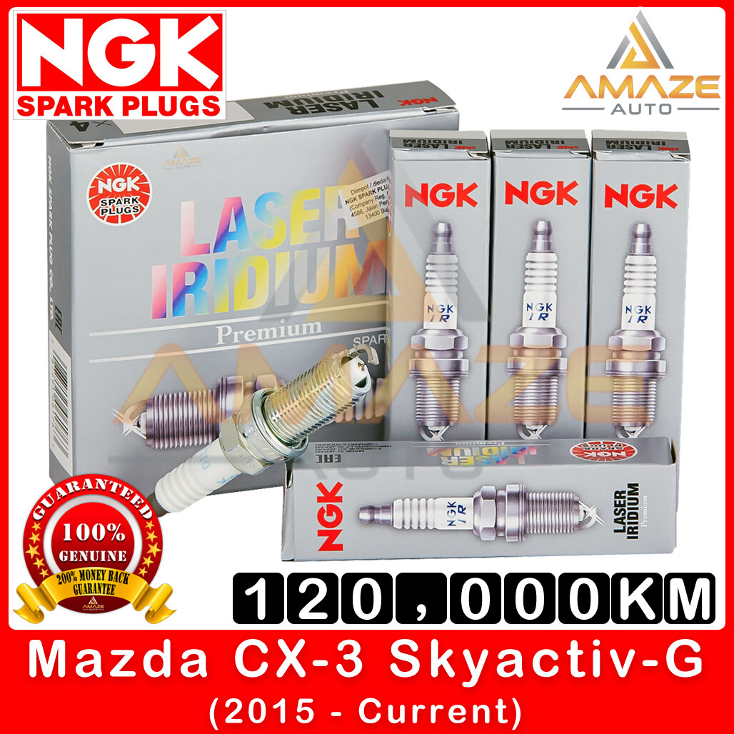 NGK Laser Iridium Spark Plug for Mazda CX-3 Skyactiv-G (2015-Current) - Long Life Spark Plug 120,000KM [Amaze Autoparts]