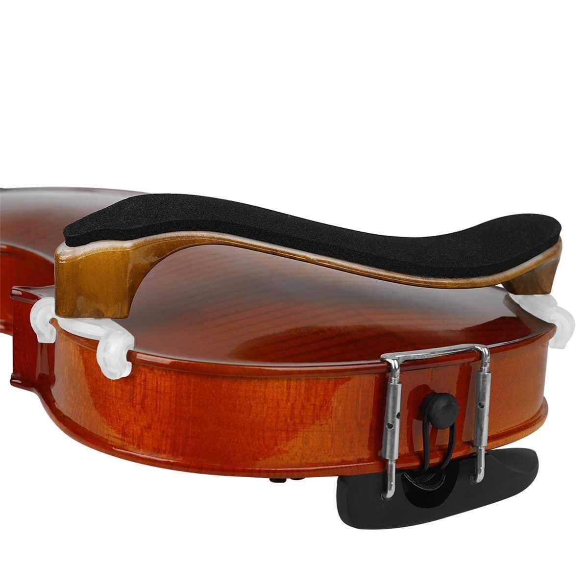IRIN Violin Shoulder Rest for 4/4 and 3/4 Violins with Adjustable Feet Thick Foam Pad Suitable for Different Neck Lengths (Red)
