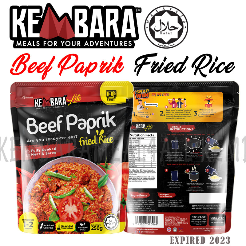 Kembara Meal Lite Beef Paprik Fried Rice (READY-TO-EAT)