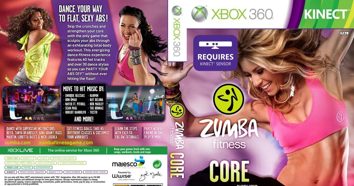 zumba fitness core xbox 360