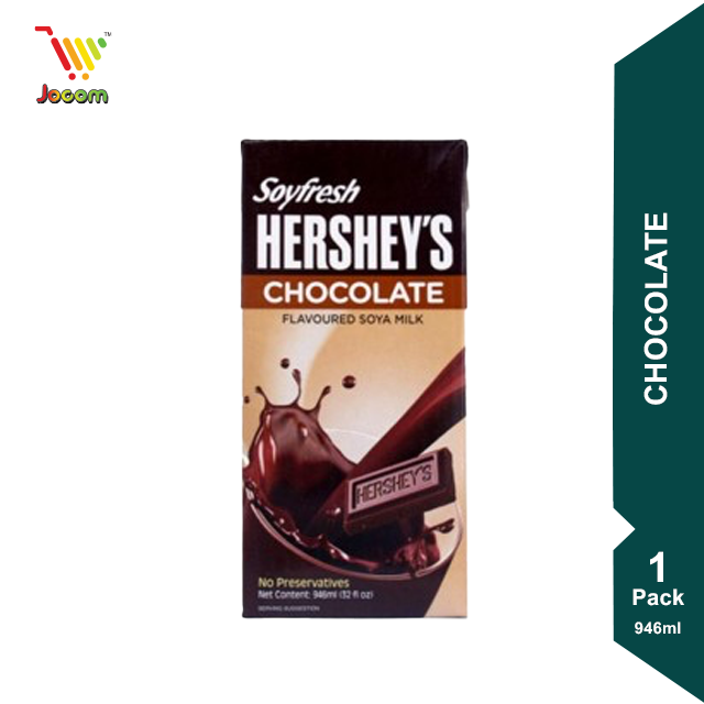 Hersheys Soyfresh Chocolate Flavoured Soya Milk 946ml [KL & Selangor Delivery Only]
