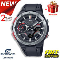 (2 Years Official Warranty) Jam Tangan Lelaki Original Edifice ECB2200 Chronograph Men Business Fashion Watch 100M Water Resistant Shockproof Waterproof Full Auto-Calendar Stainless Steel Mens Quartz Wrist Watches ECB-2200YP-1A