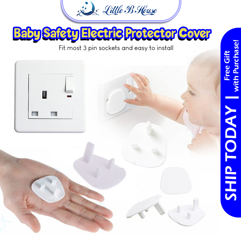 [Little B House] Baby Safety Plug Cover Socket Cover For Child 插头保护盖 Penutup Soket - BS10