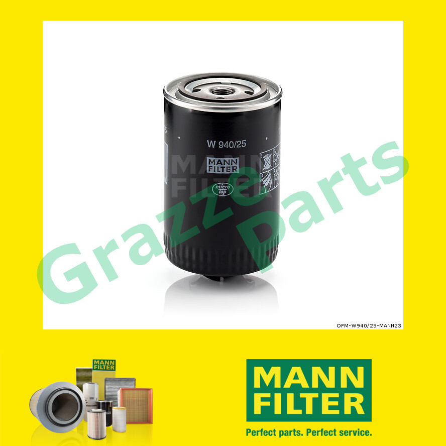 100% Original Mann Oil Filter W940/25 W 940/25 OC249 OC257 for Volkswagen VW Caddy I 14 1.6 D 1.6D