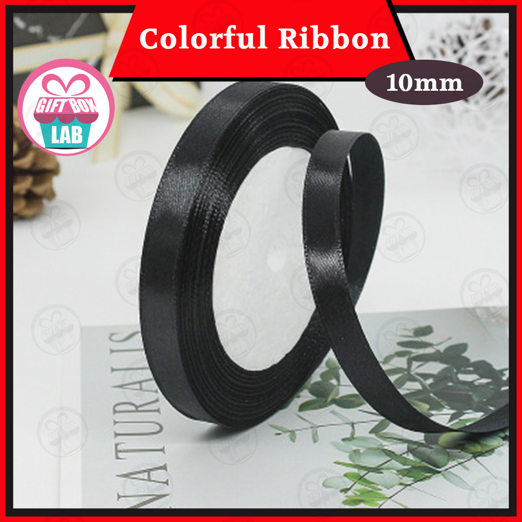 10mm Satin Ribbon ( 22m ) Flower Ribbon Decoration DIY Wrapping Ribbon Wedding Birthday Party Gift