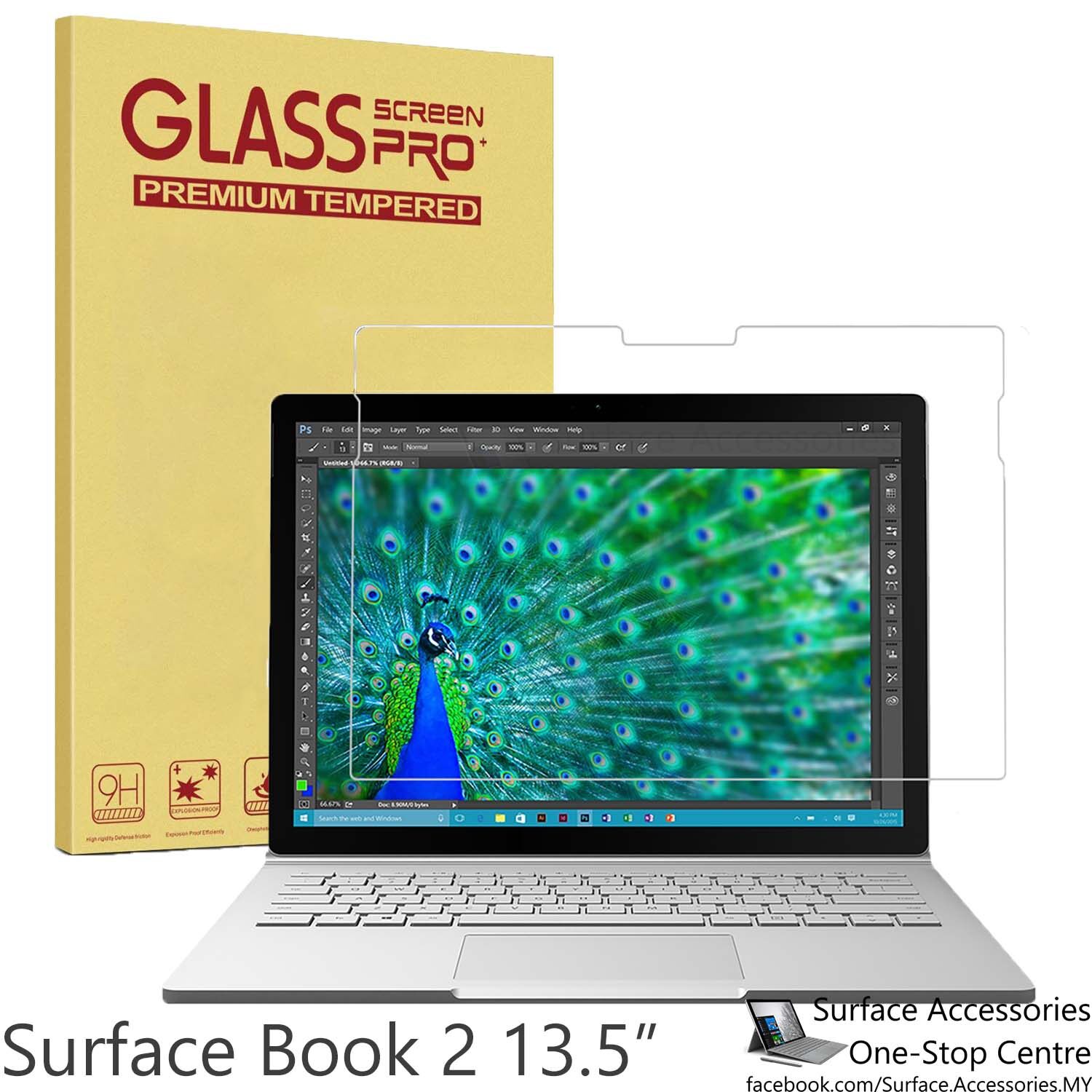 Microsoft Surfase Book 2 Tempered Glass Hardness 9H Hardness Nano Coating Anti Shatter Film Microsoft Book 2 13.5" Tempered Glass Microsoft Book 2 15" Tempered Glass