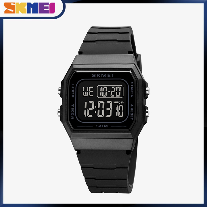 SKMEI Men Sports Watch Waterproof Digital Watches Countdown Alarm Fashion Wristwatch Male Clock 83 ราคา 236 บาท*ส่งฟรี