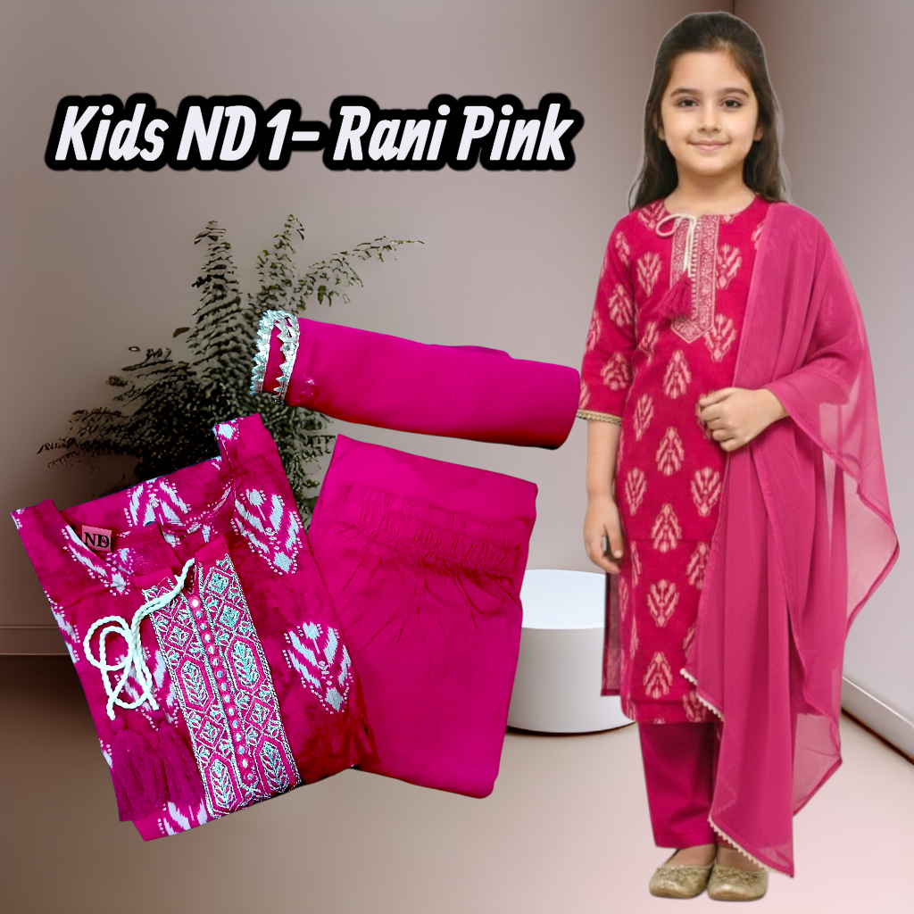 MSCC Kids Kurtis with Pants and Duppata(ND) Size 262830323436 only (Ready stock!!!!)