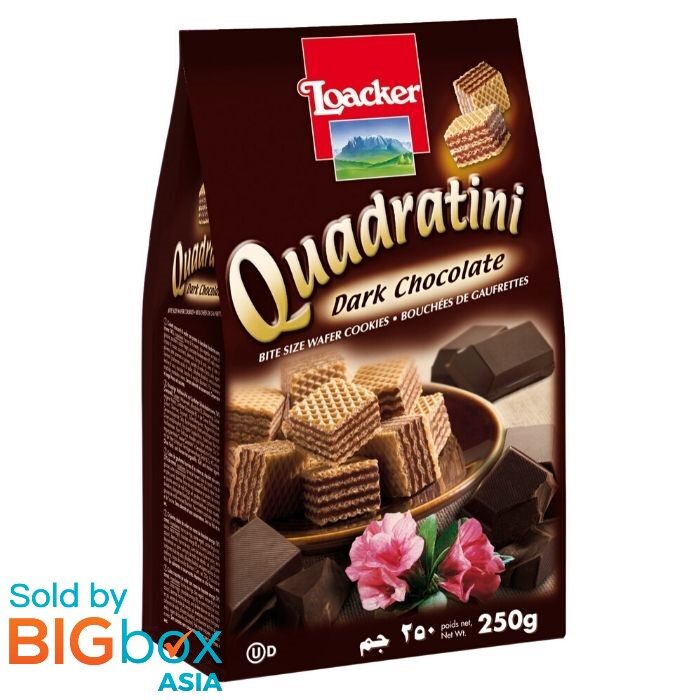 Loacker Quadratini Sandwich 250g - Dark Chocolate 
