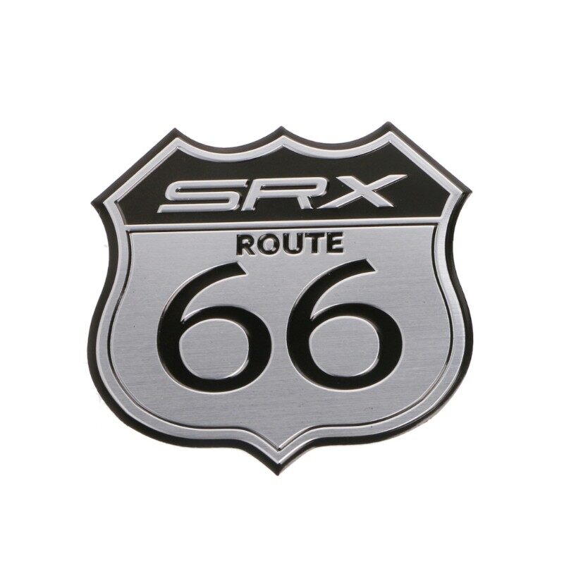 Hot New S3D Car Emblem Badge Sticker Decal Metal Route 66 For Cadillac US