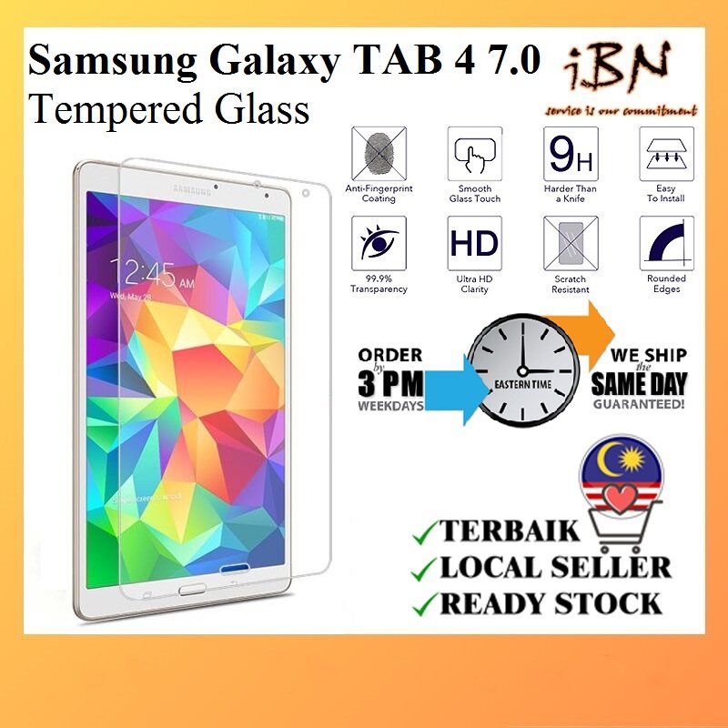 Clear Tempered Glass Screen Protector for Samsung Tab 4 7.0 ( T230 )