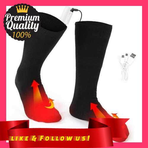 People's Choice Heated Socks Men Women Battery Operated Rechargeable Electric Heating Socks Winter Warm Socks For Working Driving Fishing Camping (Standard)