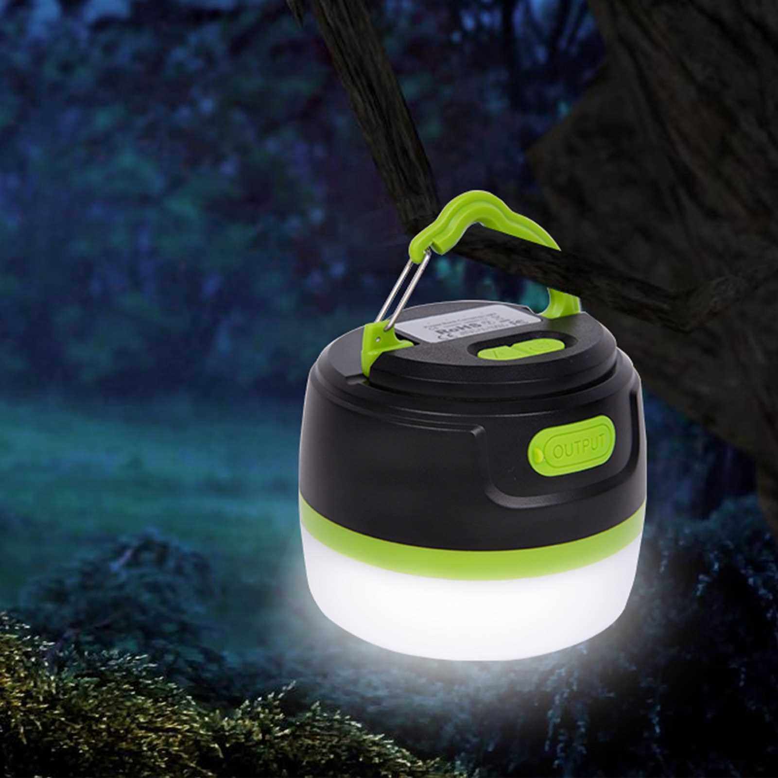 Best Selling Rechargeable LED Camping Lantern Portable USB Camping Tent Light Power Bank 5200mAh 3 in 1 Design IP65 waterproof Magnet Base 5 Light Modes - Survival Kit for Emergency Hurricane Power Outage (Standard)