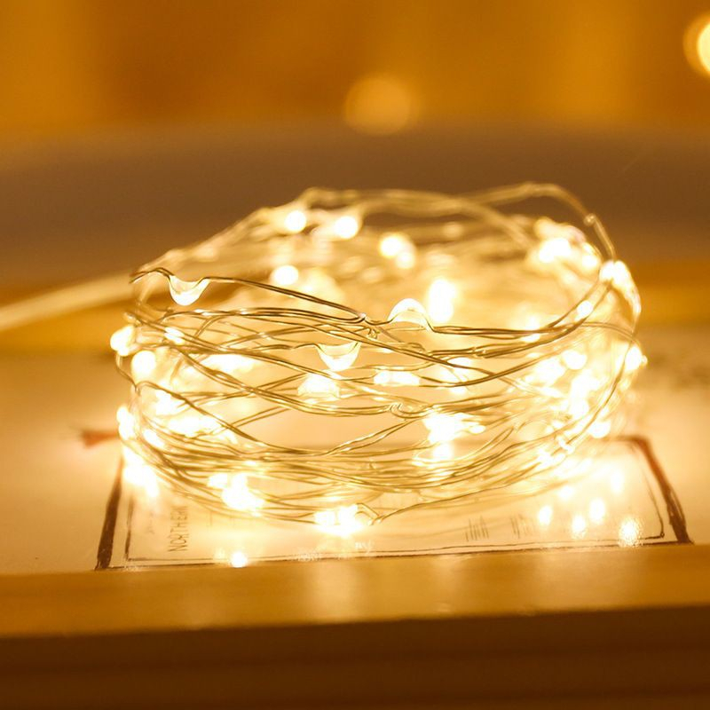 1m 2m 3m String Fairy light LED Cooper Wire Garland Gift Decorate Lighting Cake Flower Gift Box Lamp Lampu Hiasan Hadiah