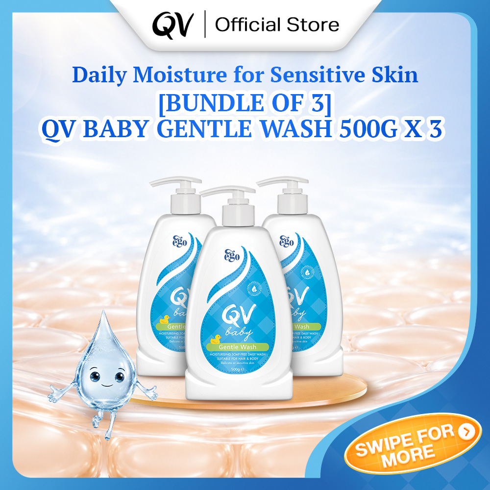 [Bundle of 3] QV Baby Gentle Wash 500g x 3