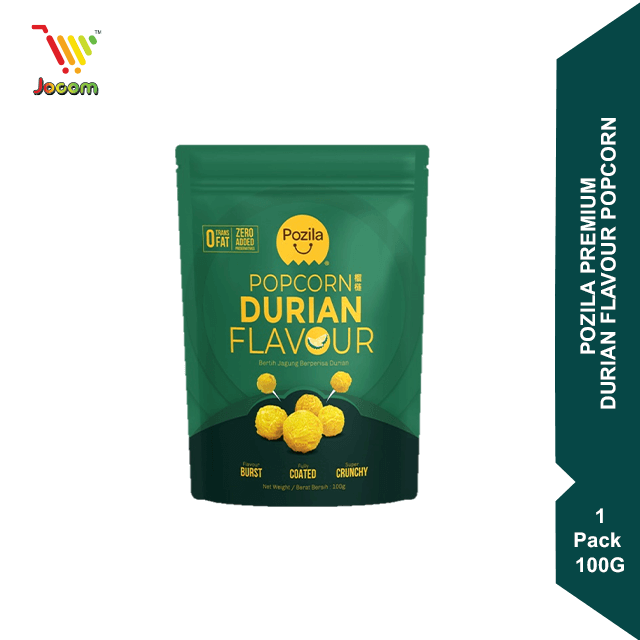 Pozila Premium Durian Flavour Popcorn 100g [KL & Selangor Delivery Only]