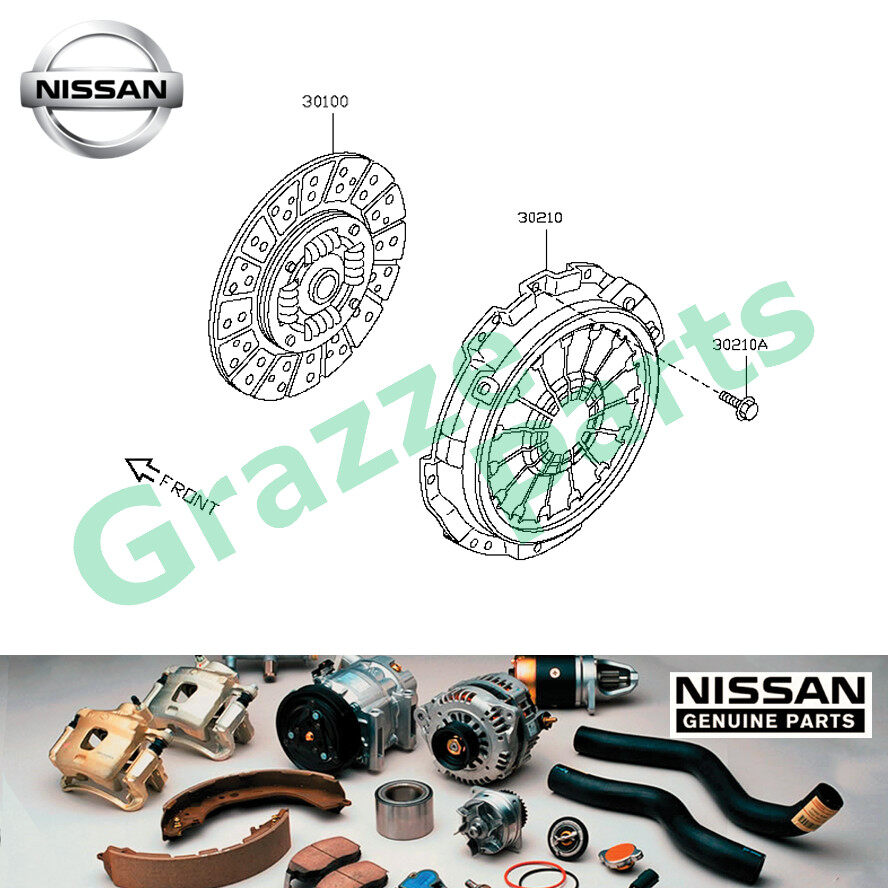 (1pc) Nissan Original 30210-JS10C Clutch Disc Cover for Nissan Navara D40 YD25 YD25DDTi ( 6 Speed )
