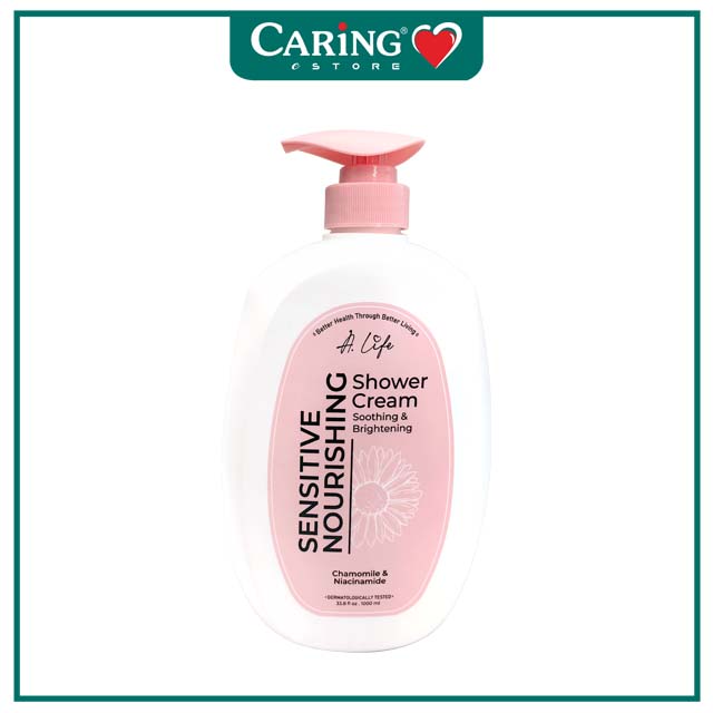 A.LIFE SHOWER CREAM SENSITIVE NOURISHING SOOTHING & BRIGHTENING 1000ML
