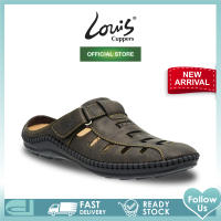 Louis Cuppers Mens Faux Leather Backless Stitch Trim Casual Loafer Sandals Kasut Lelaki - 230141226