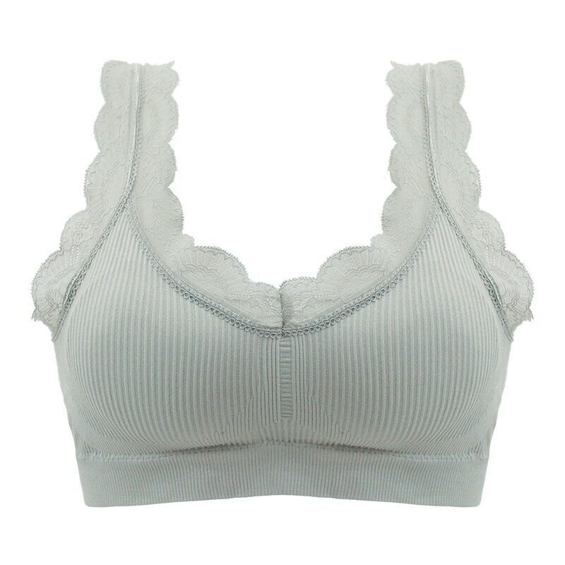 New Seamless Beautiful Back Wrapped Chest Underwear Ladies Bottom Lace Tube Top Anti-glare Sports Bra