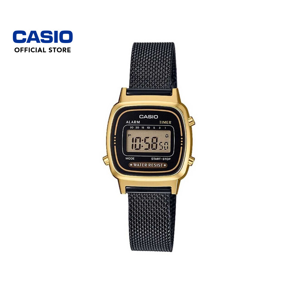 Casio retro hotsell black gold