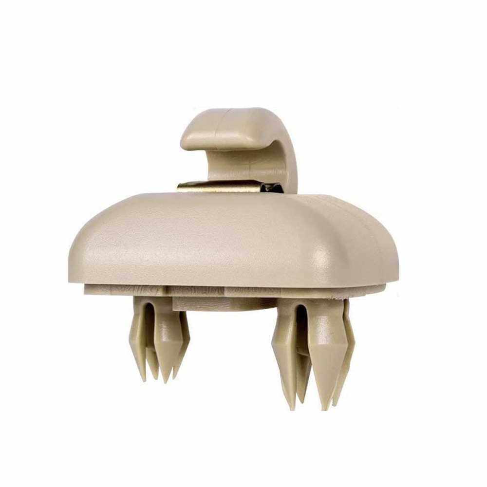 Auto Sun Visor Clip Hook Bracket Hanger replacement for Audi A1 A3 A4 A5 Q3 Q5(8E0 857 562)A7 B6 B7 B8 S4 S5 (Beige)