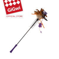 GiGwi Feather Teaser Cat Wand with TPR Handle & Plush Tail (5 types)