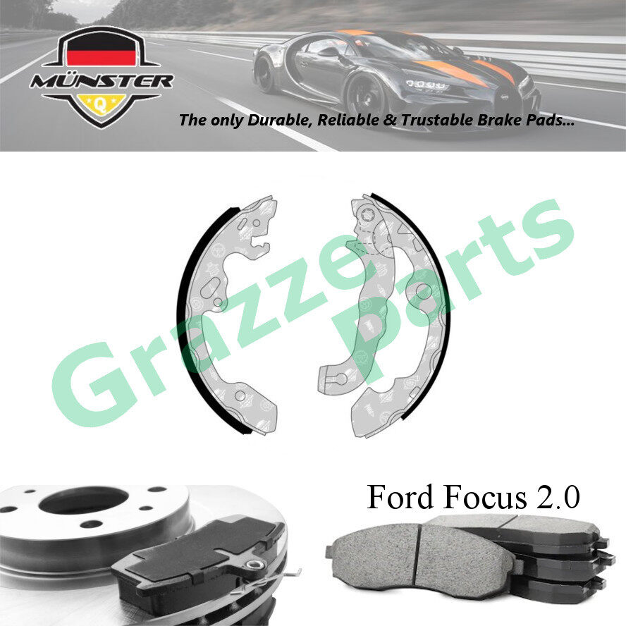 Münster Disc Brake Shoe Rear for Ford Focus 2.0 16V 2008 Focus III ST 2.0 2012 R9DA Focus II 1.8 2.0