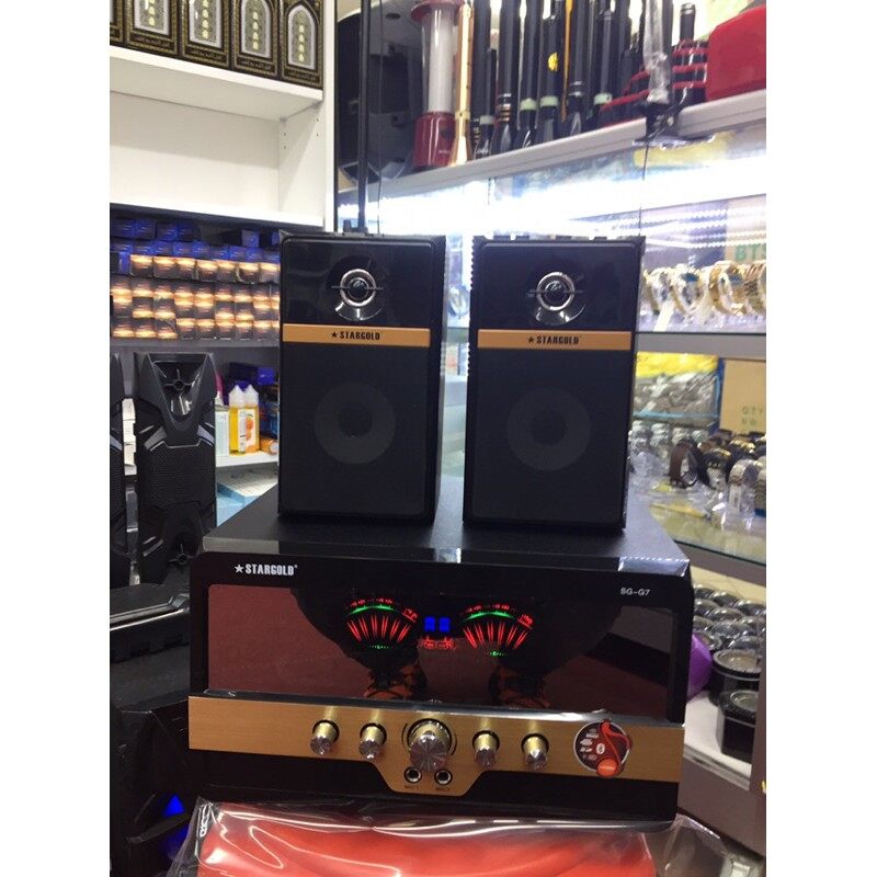 [ReadyStock] Home Theater Stargold SG-G7 System 2.1 Channel 2 Mic Free
