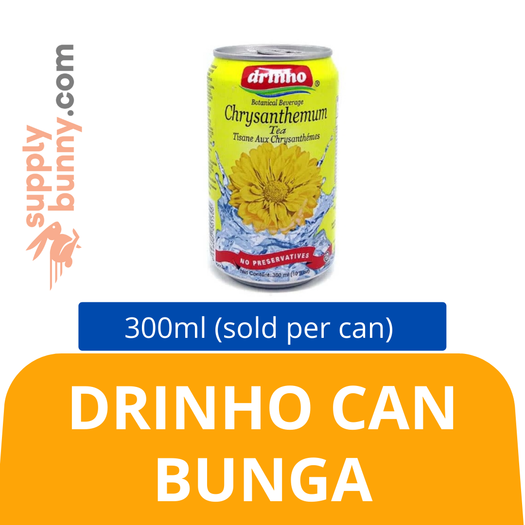 Drinho Can Bunga 300ml (sold per can) 顶好罐装菊花茶饮料 PJ Grocer Bunga Tin