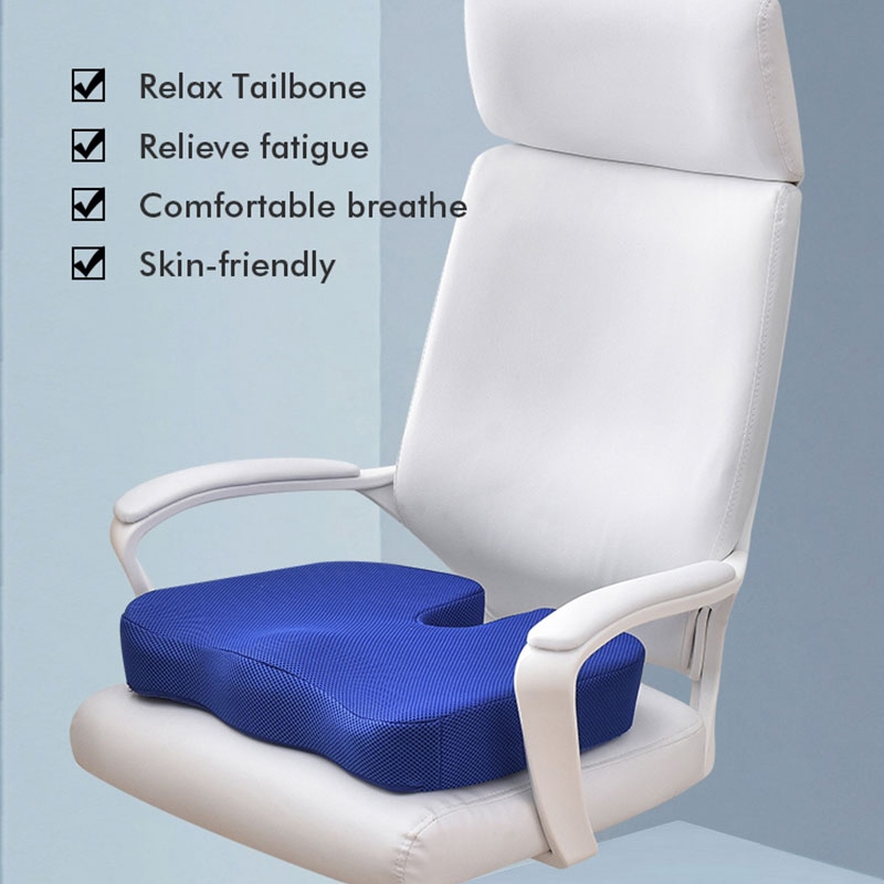 {Dudu home furnishing} Travel Seat Cushion Coccyx Orthopedic Memory Foam U Seat Massage Chair Cushion Pad Car Office Breathable Pillow Massage Cushion