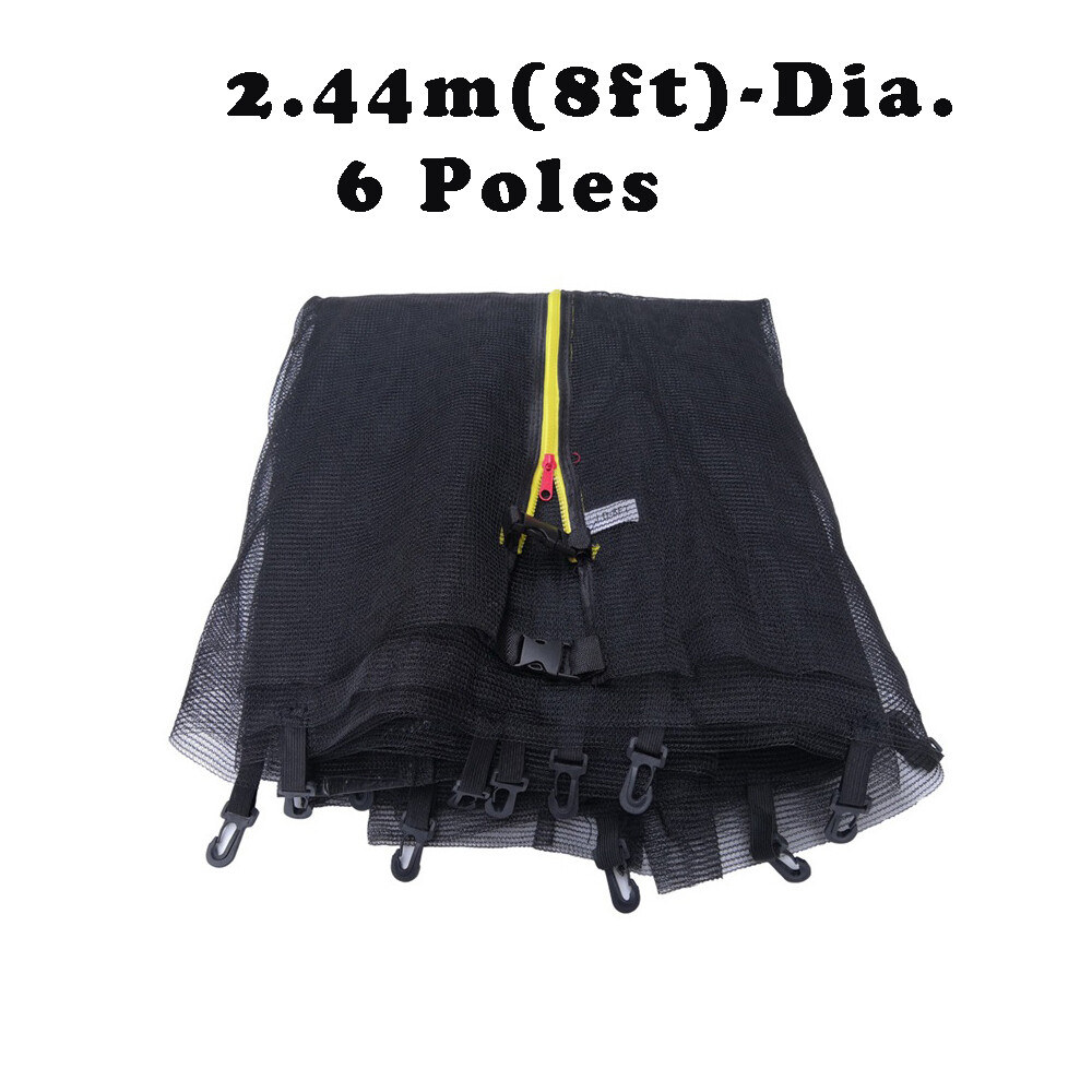[Lưới Thay Thế Bạt Lò Xo] Lưới Bạt Lò Xo 6 Chấu 2.44M/8ft, Lưới Thay Thế Tấm Bạt Lò Xo Chống Rơi Cho Sân Vườn Ngoài Trời Chống Tia Cực Tím