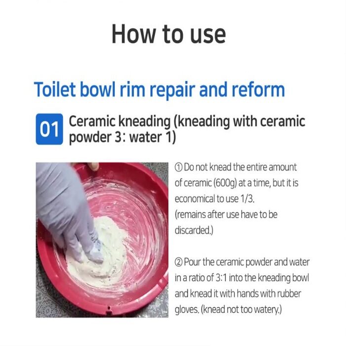 Toilet Bowl Trim Tile Joint Repair Coating Coating Powder