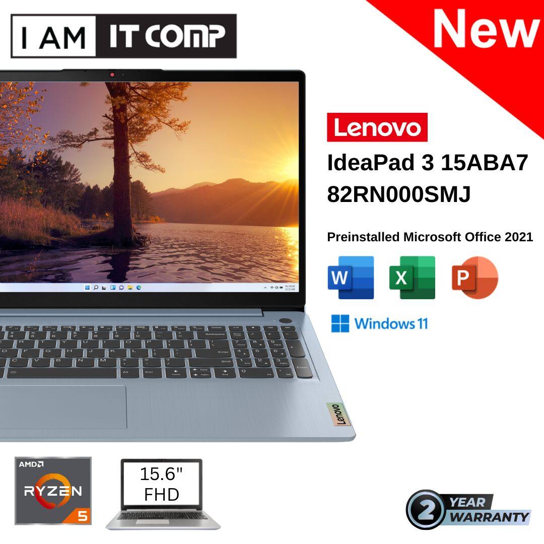 Lenovo IdeaPad 3 15ABA7 82RN000SMJ (Misty Blue) - 15.6" FHD (Ryzen 5 5625U/8GB/512GB SSD/Radeon/W11)