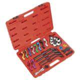 (Pre-order) Sealey Fuel & Air Conditioning Disconnection Tool Kit 27pc Model: VS0557