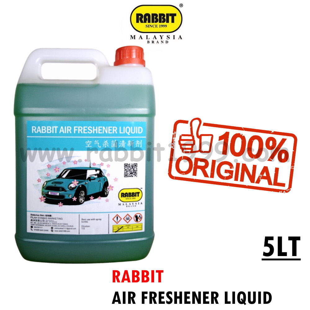 RABBIT AIR FRESHENER LIQUID 5Lt car air freshener / pewangi kereta / car perfume / spray