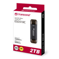 Transcend SSD ESD310 ESD310C 3D NAND Portable External Solid State Drive SSD with USB 3.2 Gen2 Type-A and Type-C - ( 128GB / 256GB / 512GB / 1TB / 2TB )
