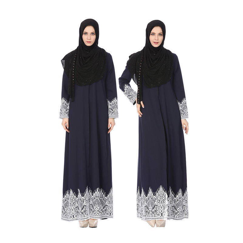 Harga Women Casual Qatar Uae Oman Caftan Robe Turkish Islamic Sold Lace Splice Plus Size Turn Down Collar Muslim Long Maxi Dress Terkini Harga Women Casual Qatar Uae Oman Caftan Robe Turkish Islamic Sold Lace Splice Plus Size Turn Down Collar Muslim Long Maxi Dress Terkini